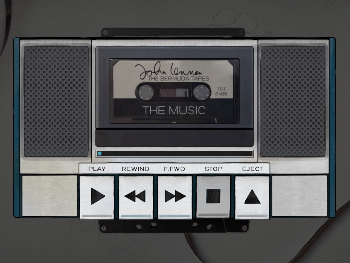 Captura de la app "John Lennon: The Bermuda Tapes"